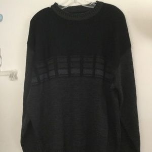 Munsingwear Crew Neck Pullover Sweater Grey/Black